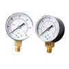 TEHAUX 2pcs Psi Npt Pressure Gauge High Compressor Gauge Compact