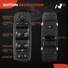 A-Premium Interruptor de ventana de potencia Compatible con Jeep Grand