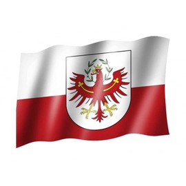 SÜDTIROL Flag with Coat of Arms Flag State or Flag / Hissflagge with Eyelets 150 x 90 CM Good quality
