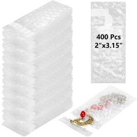 PerKoop 400 Pcs 2 x 3.15 Inch Bubble Cushion Wrap Bags Bulk, Double Wall Bubble Cushion Wrap Pouches, Clear Protective Bags Thickening Shockproof for Shipping Packing Storage Moving