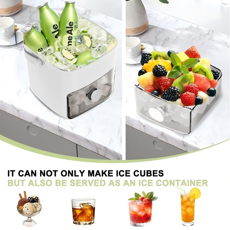 Ice Cube Tray with Lid and Bin Ice Cube Trays