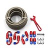 8AN 20FT Fuel Line Hose Kit with Fitting, Stainless Steel