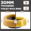 2-Pack Extra Thick Toilet Wax Ring Replacement Kit with 304