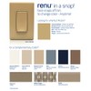 Leviton Renu Switch RE151-WC for Single Pole Applications, 15A-120/277VAC (Warm