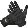 EQUESTRIAN QUEEN Bali Non-Slip Riding Gloves with Glitter (Black, S)