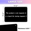 2Pack Black Magnetic Board,17.5" x 11.4" Magnet Bulletin Board to