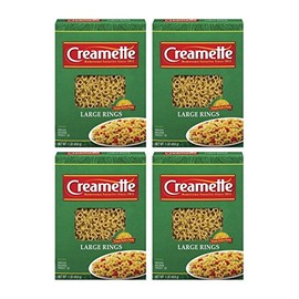 Creamette Large Rings Pasta Noodles 16 oz Box (4 boxes)