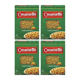Creamette Large Rings Pasta Noodles 16 oz Box (4 boxes)