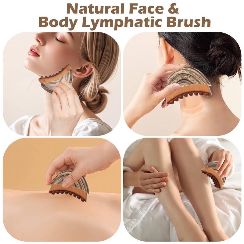 Lymphatic Face Brush, GeeRic Alpine Fibre Face Brush, Lymphatic Drainage