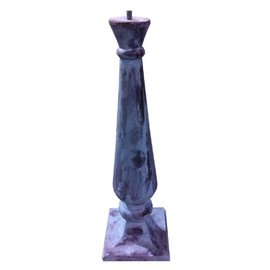 Rome B15 Baluster Sundial Pedestal Base, Cast Iron with Antique Finish, 19.75-Inch Height by 6.25-Inch Width