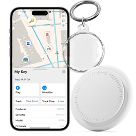 Smart Tracker Tags 1 Pack, Bluetooth Tracker for Android, Item Locator Both iOS and Android Compatible, Item Trackers for Your Keys, Wallet, Luggage