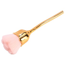 Nail Dust Brush Brush Nail Art Cleaning Brush Blush Powder Brush(Gold)