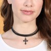 RIAH FASHION Goth Punk Vintage Costume Necklace - Heart, Cross,