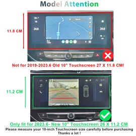 GAFAT [Facelift 2024] Compatible with Opel Corsa F/Corsa-e 2024 2025 10 Inch Navigation Protective Film, Nano Screen Protector for Corsa 2024 10 Inch Multimedia Navi Pro, 6H Anti-Scratch [Pack of 2]