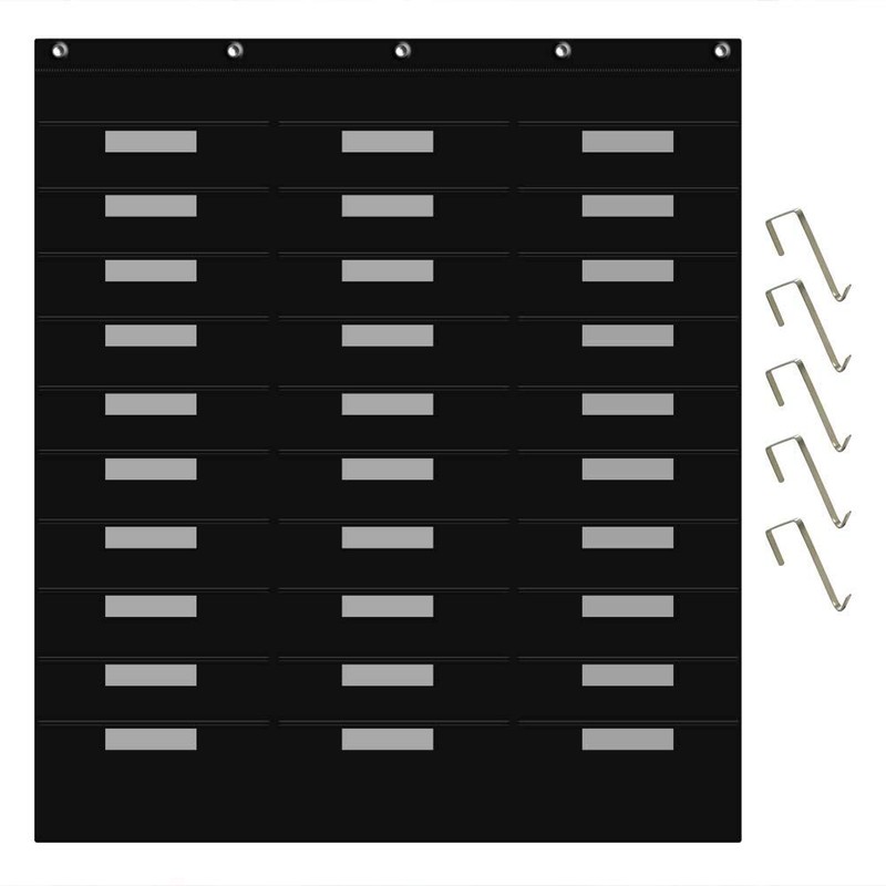 VNOM Classroom Mail Center Organization Storage Pocket Chart with 30