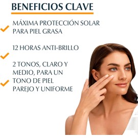 Eucerin Sun Oil Control FPS 50+ – Tono Medio Protector solar facial ultra-mate para piel grasa – 50 ml