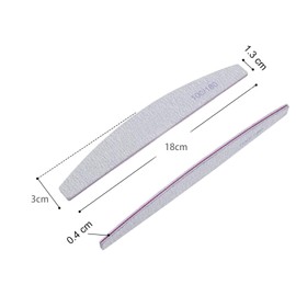 15 Stück Profi Nagelfeile 100/180 Grit Nagelfeilen für Gelnägel und Naturnägel Wiederverwendbare Doppelseitige Nagelfeile für Nagelstudios Diy Nail Art Zuhause