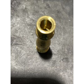 Unbranded VINTAGE 2 5/8” TALL UNF BRASS SPINDLE NECK 1/8 IPS THREADED 5/8 INCH WIDE