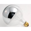 Bulbrite 100G40HM Half Chrome 100W Globe Shape Bulb