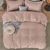 Bedsure Dusty Rose Duvet Cover Queen Size - Soft Double