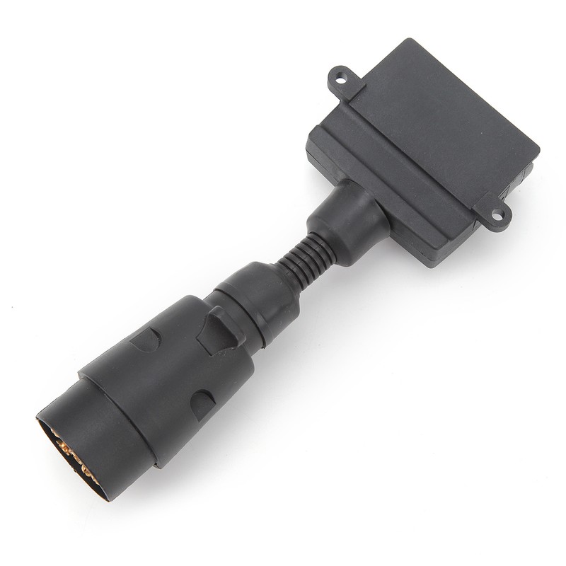 Trailer Adapter 7 Pin Round Male Plug to 7 Pin