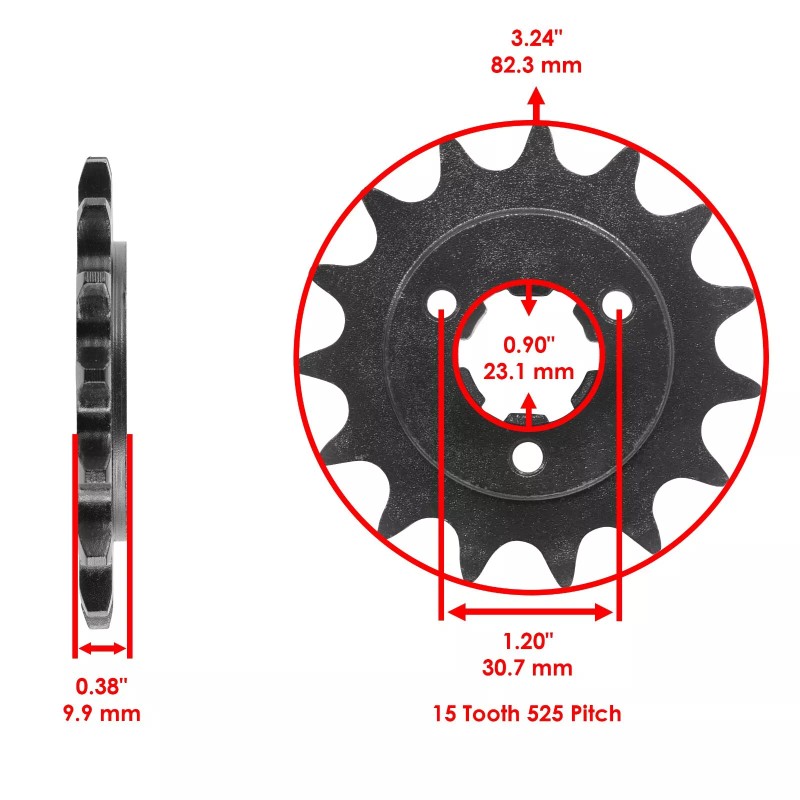 Suzuki Drive Chain & Sprockets Kit for Suzuki DR650SE 1996