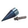 Firewood Split Drill Bit Square Shank BluePlated Screw Cone Head