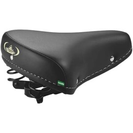 Vintage Saddle MonteGrappa Graziella Holland Bike Seat in Synthetic Leather with Double Spring MOD 07/F.