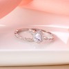 Ever Faith Bridal Ring Sets for Wedding, Sparkly Pear Shaped