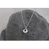 Medium Wave Pendant, Sterling Silver, handmade in Cornwall