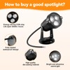 LemonBest Landscape Lights - Low Voltage Outdoor Landscape Spotlight -