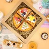 12pcs 9x9x2.5 Inches Brown Pie Box Bakery Boxes with Window