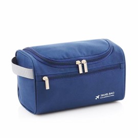 L & FY Portable Toiletry Bag For Men, Small Shaving Travel Bag,Dopp Kits For Toiletries, Travel Accessories, Essentials (Navy)