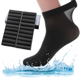 svlftecon 20 Pack Unisex Silk Sheer Crew Socks Ultra Thin Breathable Dress Socks Soft Athletic Socks for Men Women, Mix01(20 Pairs), Large