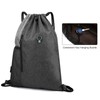 Gym Sack with Earphones Jack Drawstring Backpack Water-resistant Drawstring Bucket