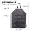 Thick Waterproof Rubber Black Vinyl Apron for Men 39" Heavy