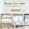 VIVIDECOR Trapezoid Storage Bins – 12"x12"x10"x 4" Closet Shelf Organizer