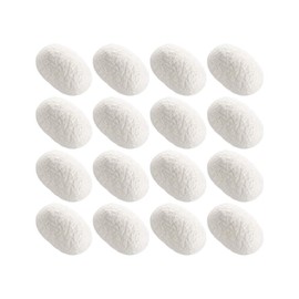 Lurrose 30Pcs Fresh Natural Silk Ball Cocoons Facial Cleanser Balls Remove Whitening Healthy Skin Care Scrub Face Massage for Skin Care