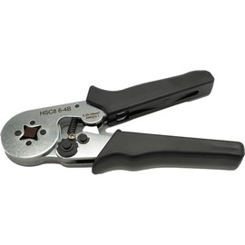 KabelDirekt Crimping Pliers / Crimping Pliers for Insulated and Uninsulated Wire End Ferrules with 0.25-10 mm² (AWG 23-7) - Power Tool, Square End Ferrules Crimping Pliers for Ferrules and Sleeve