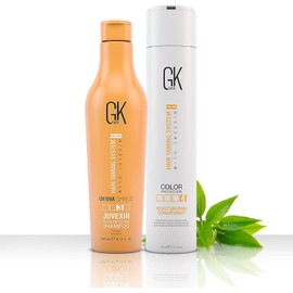 GK HAIR Color Shield Shampoo and Moisturizing Conditioner Kit with no Paraben and Sulfate for Environmentally Stressed Heat Damaged and Color Treated Hairs
