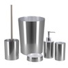 Brushed Aluminum Bath Tumbler Cup Holder or Toothbrush Holder NOUMEA