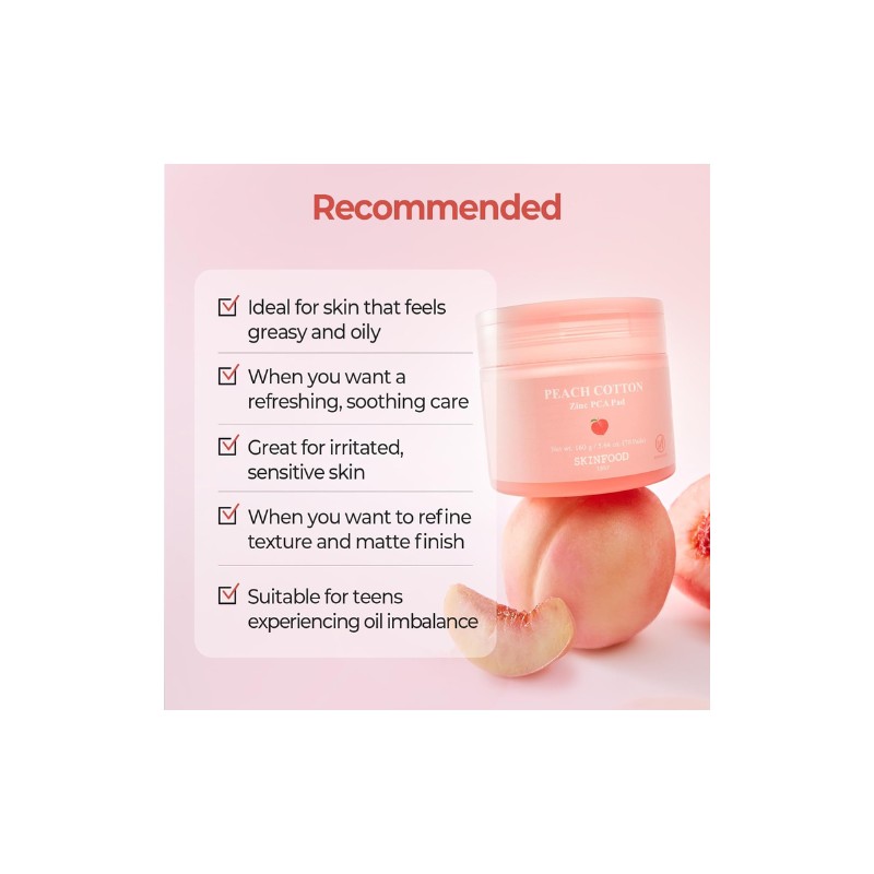 Skinfood [Skinfood]Peach Cotton Zinc PCA Pad (70ea)