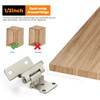 Ravinte 50 Pack 25 Pairs Semi-Overlay 1/2 inch Self-Closing Face