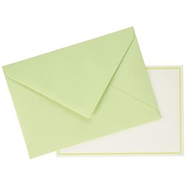G.Lalo gl32603 Letter Set, Edging Cards, Set of 10 (10 Cards, 10 Envelopes), Green