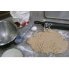 K LETTER ALPHABET STENCIL AND COOKIE CUTTER DECORATING SET MADE