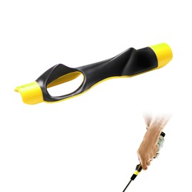 flintronic Golf Grip Trainer, Golf Grip Training Aid Golf Swing Trainer, Arm Band Swing Posture Corrector Practice Alignment for Golf Beginners (Yellow