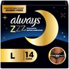 Always ZZZ Overnight Disposable Period Underwear for Women, Large, 360°