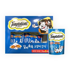 Temptation Cat 75g 6 pack salmon chicken / 템테이션 고양이 75g 6개입 연어 닭고기