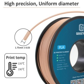 Geeetech 3D Printer Filament Matte PLA Terracotta 1.75mm 1KG/roll Consumables US