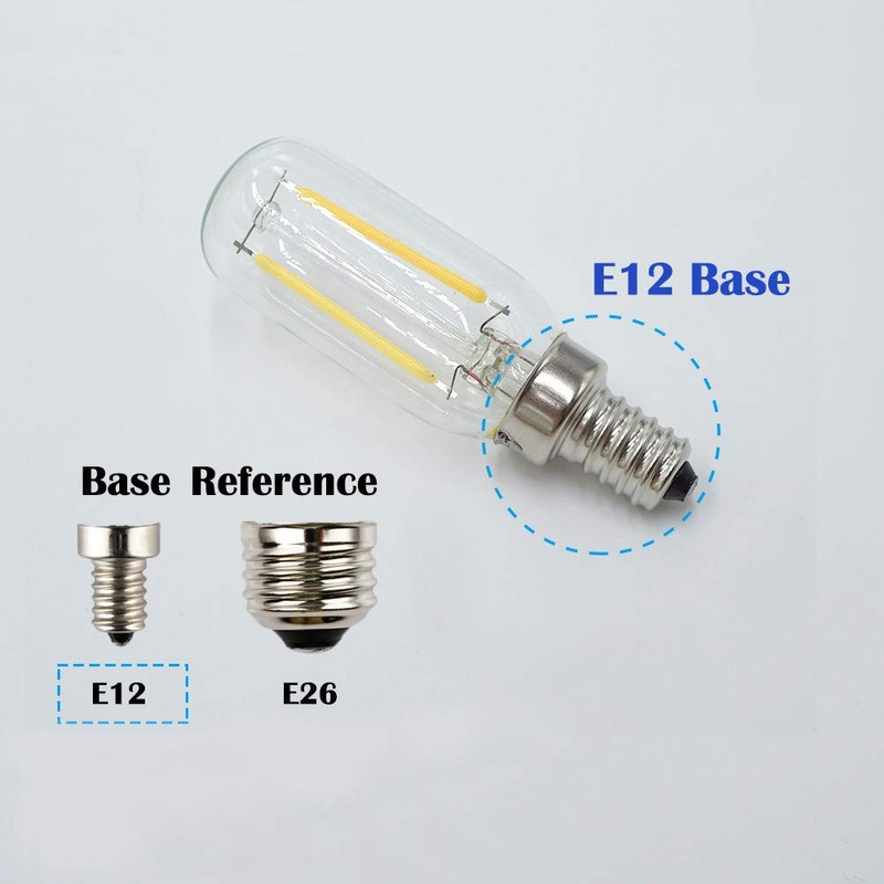 T25/T8 Small Tubular Bulb, 2W Dimmable, 25W Incandescent Equivalent, LED